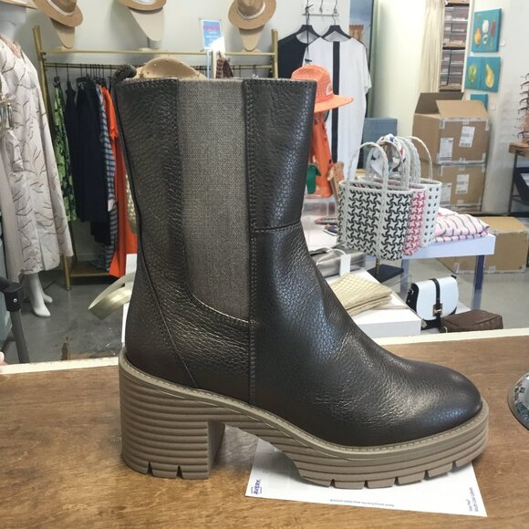Softwaves Margo Metal Taupe BOOTS - Picture 1 of 1